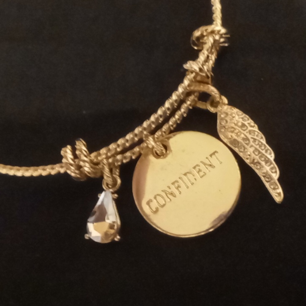 Mary Kay bangle bracelet expandable twisted cable .Citrine color crystal